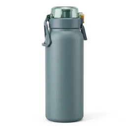 Garrafa Térmica Inox 800ml Tampa c/ Trava Verde
