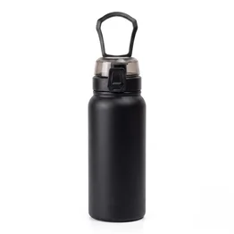 Garrafa Térmica Inox 800ml Tampa c/ Trava Preta
