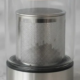 Garrafa de Vidro com Infusor de Chá 450ml Marrom