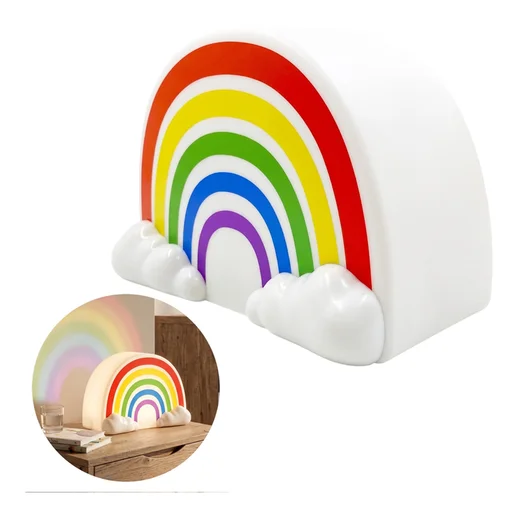 Luminária Arco-Íris Decorativa Abajur Quarto Infantil