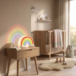 Luminária Arco-Íris Decorativa Abajur Quarto Infantil