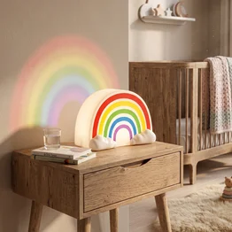 Luminária Arco-Íris Decorativa Abajur Quarto Infantil