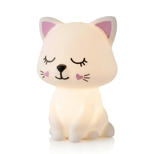 Luminária Gatinha Abajur Decorativo Quarto Infantil