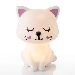 Luminária Gatinha Abajur Decorativo Quarto Infantil