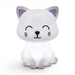 Luminária Gatinho Abajur Decorativo Quarto Infantil