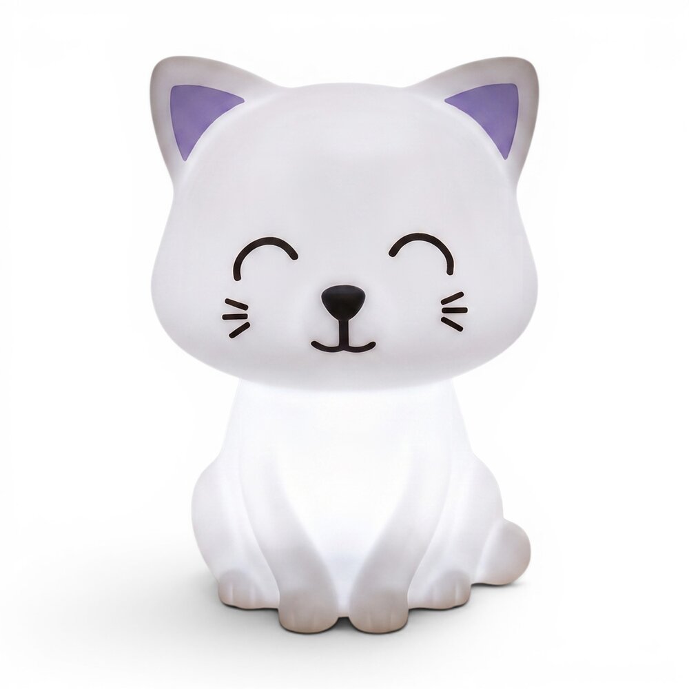 Luminária Gatinho Abajur Decorativo Quarto Infantil