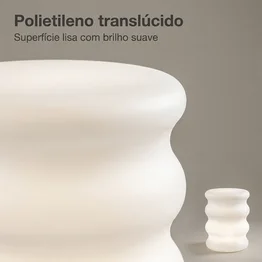 Banqueta Baú Jurerê Led RGB Banco Decorativo Premium