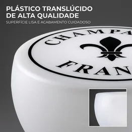 Banqueta Rolha Branca Champanhe Banco Decorativo