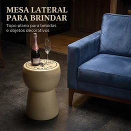 Banqueta Rolha Cortiça Champanhe Banco Decorativo