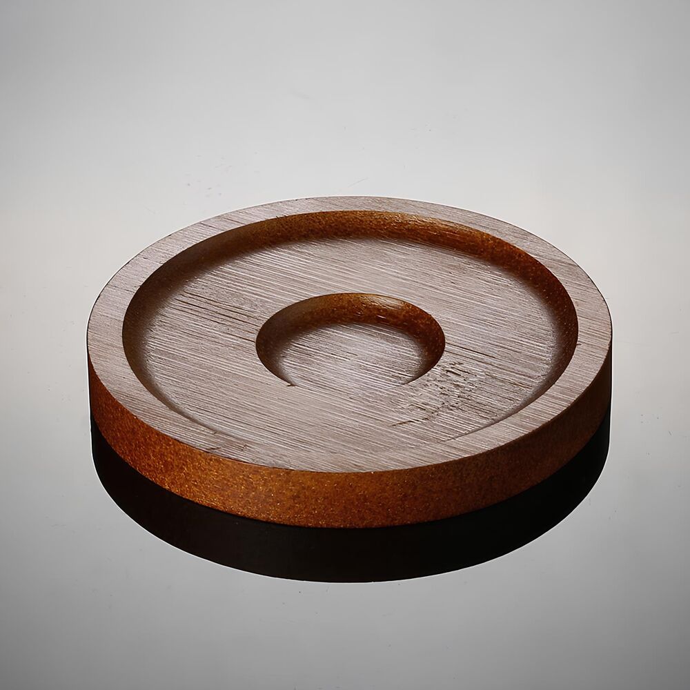 Copo Rotativo para Whisky 200ml com Base de Madeira