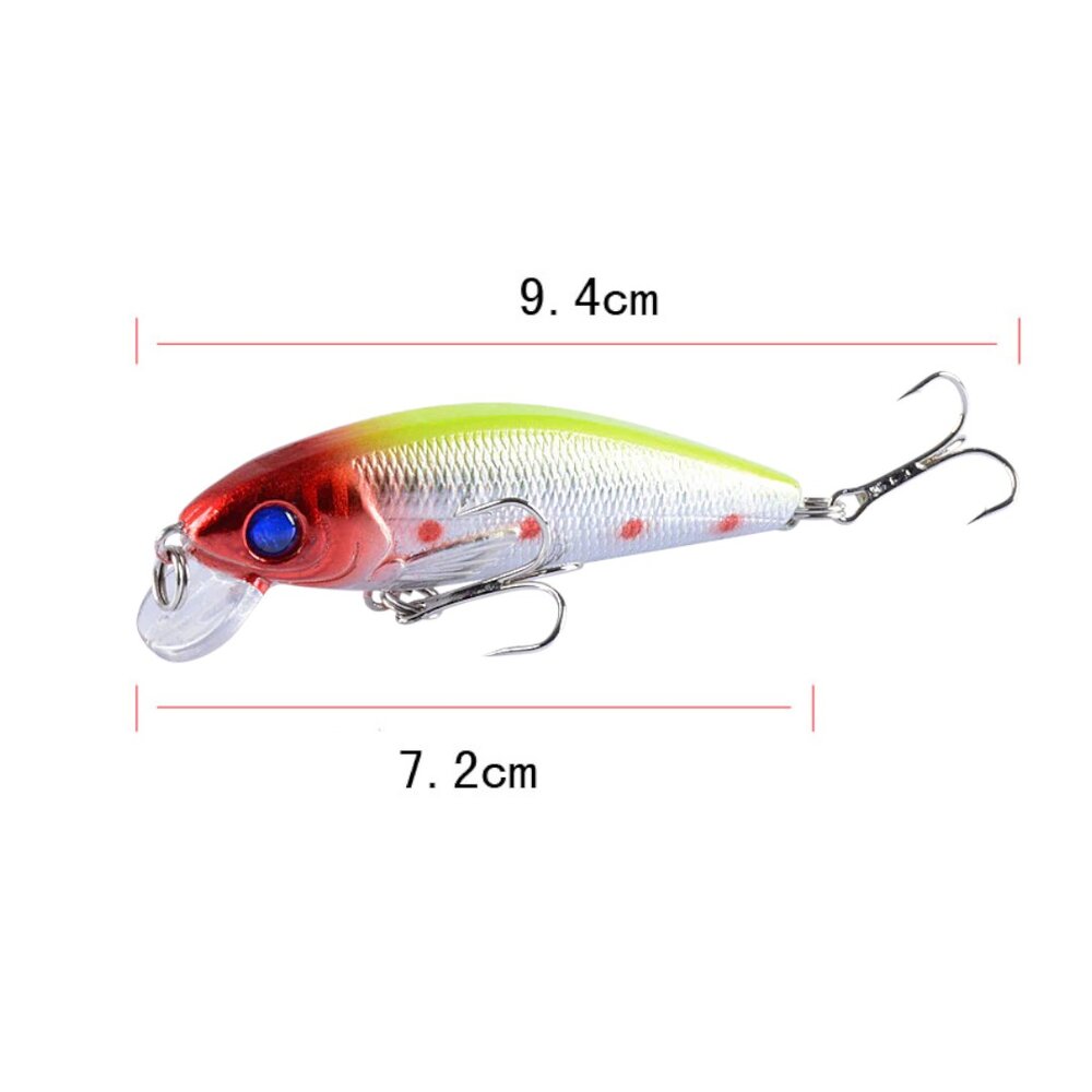 Isca de Pesca Plástico ABS Formato Peixe Imita Presa Resistente Branca