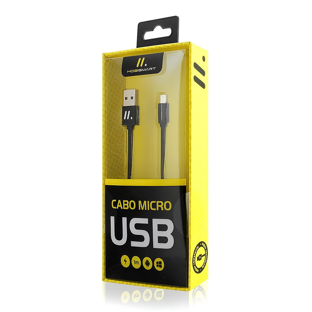 Cabo Lightning Flat Micro USB - Mobismart
