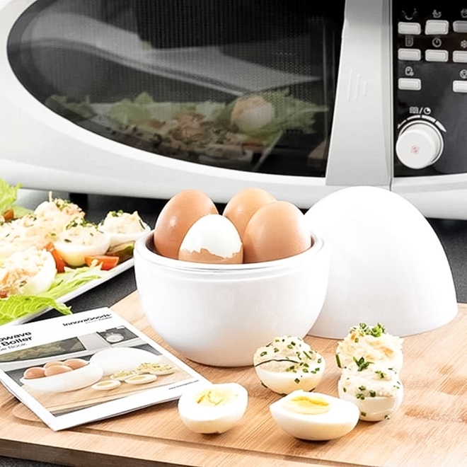 Cozedor de Ovos para Microondas Egg Plus - Trazpraca.com