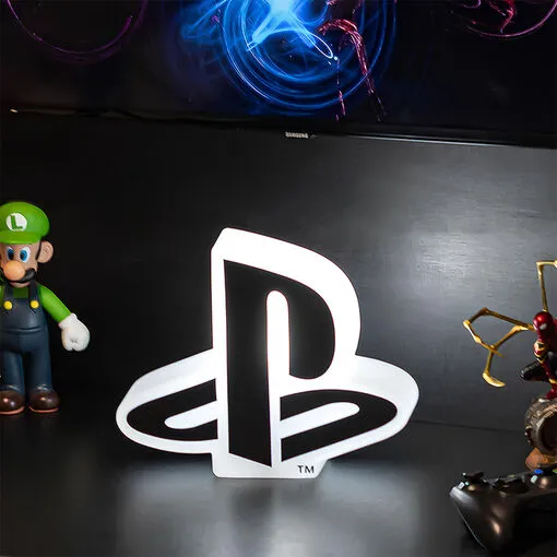 Luminária Playstation Logo Decoração Setup Luz Difusa - Bivolt