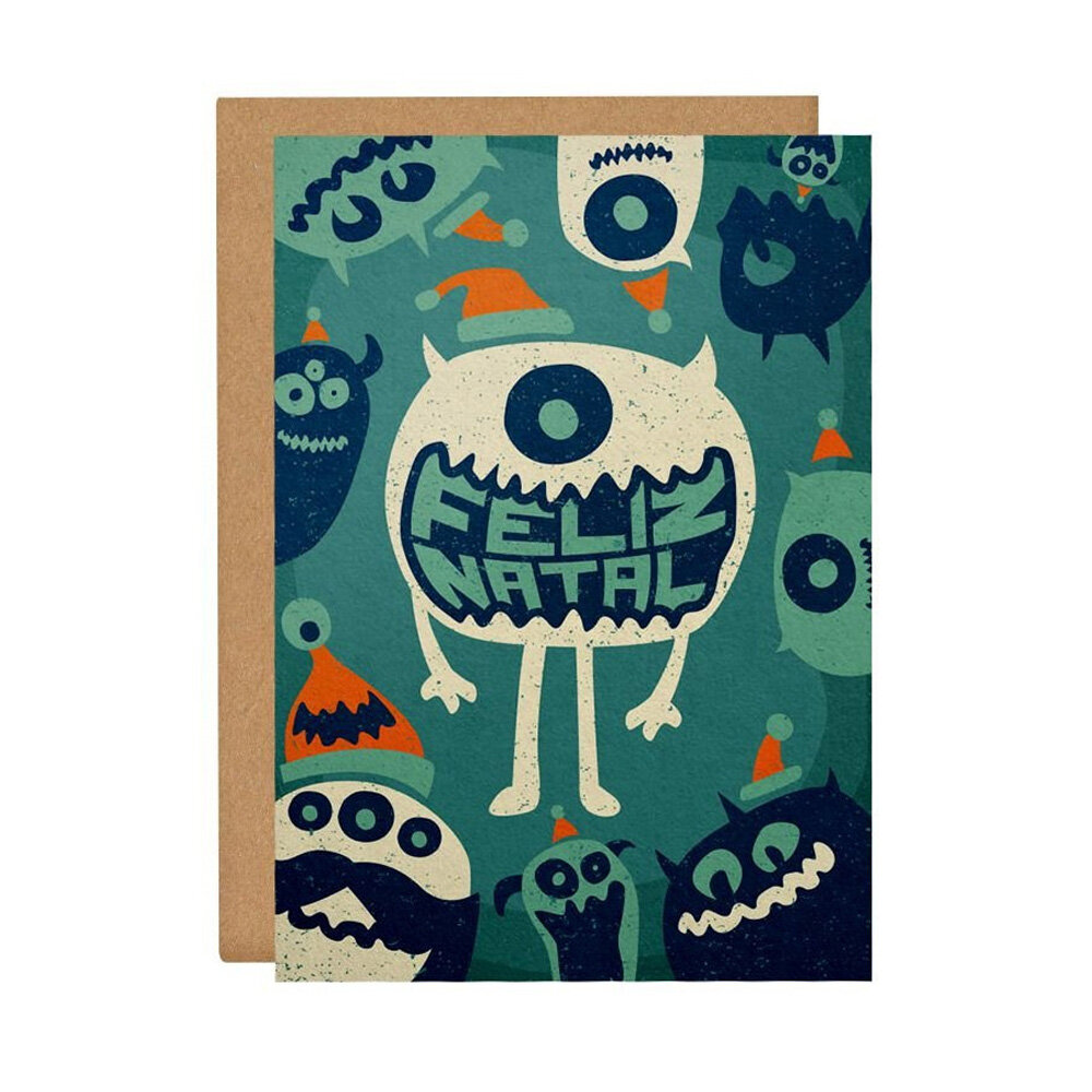Cartão Christmas Monsters
